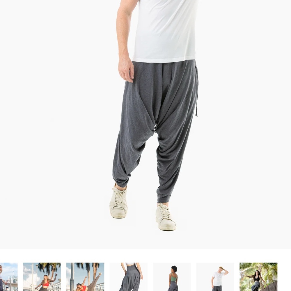 Harem pants by Buddha Pants in grey